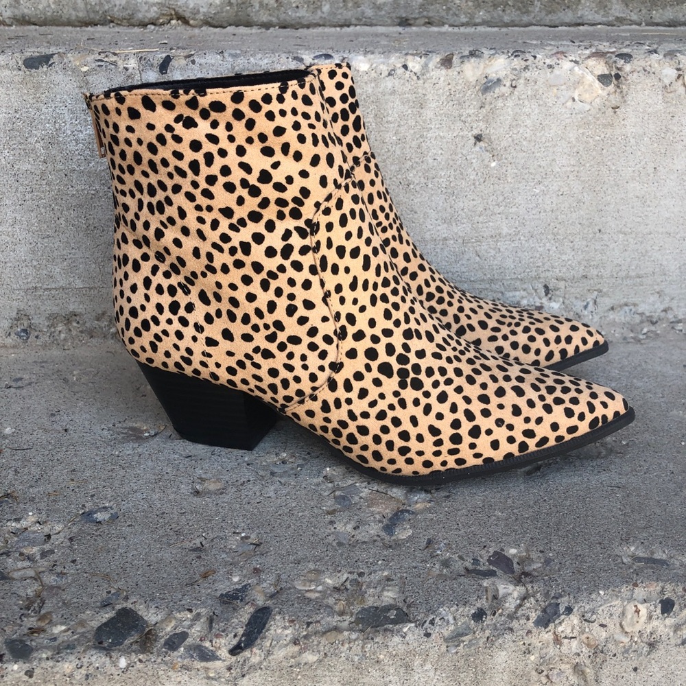 Cheetah Print Ankle Booties